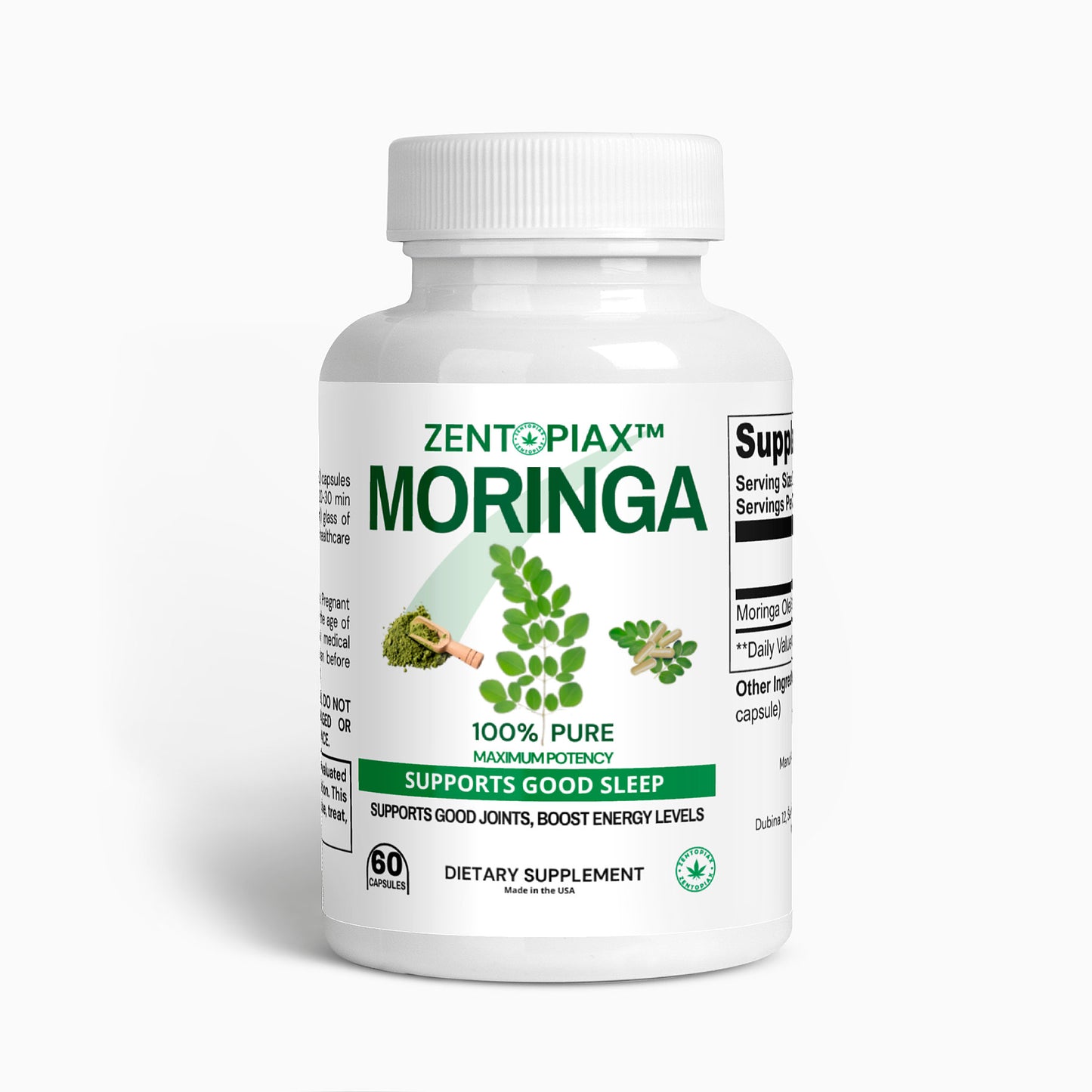 Zentopiax™ Moringa Powder Capsules